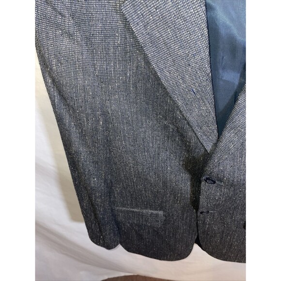 Deansgate Suit Jacket Men’s Size 38R Gray 100% Silk Two Button Formal - Picture 6 of 12